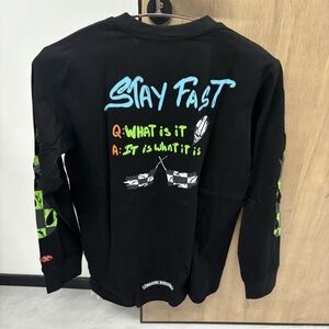 Chrome Hearts black long-sleeved T-shirt